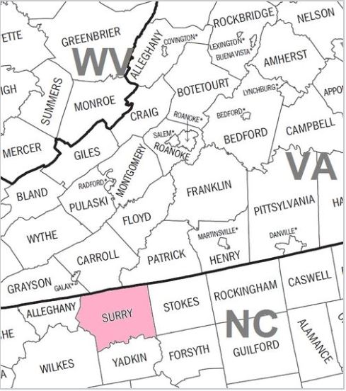 1839 NC MAP ROCKINGHAM ROWAN RUTHERFORD COUNTY Old North Carolina History   HUGE
