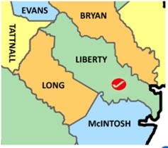 Liberty County map